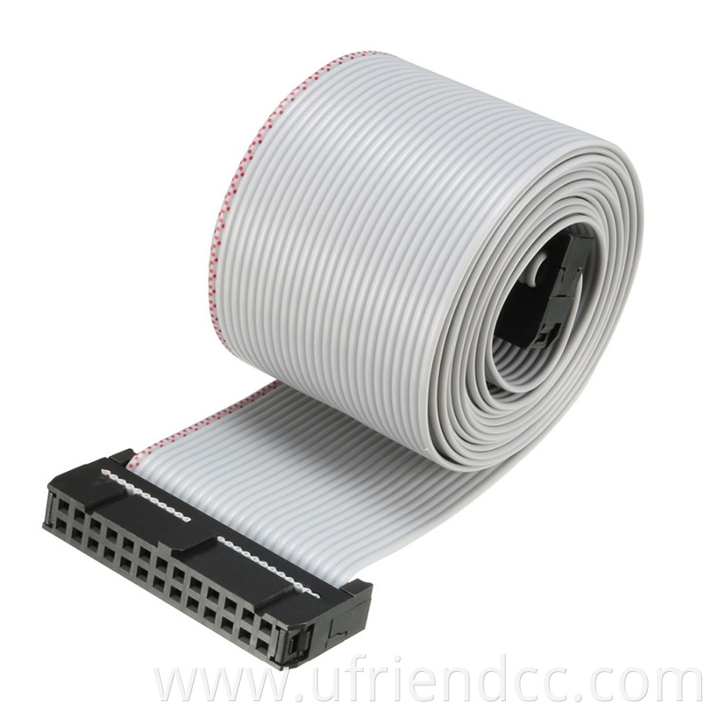 Wholesale Raspberry Strip Cable Spacing 1.27/2.0/2.54mm 6/12/16/20/40 Pin IDC Flat Industrial Cable Male to Female Extender